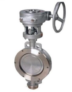 double offset butterfly valve flanged